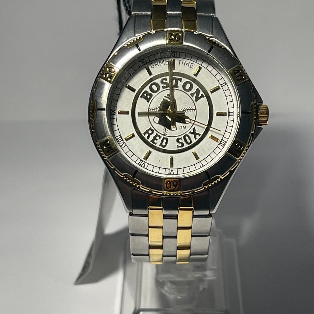Boston Red Sox MLB Two-Tone Stainless-Steel Watch by Game Time !!!NEW!!!